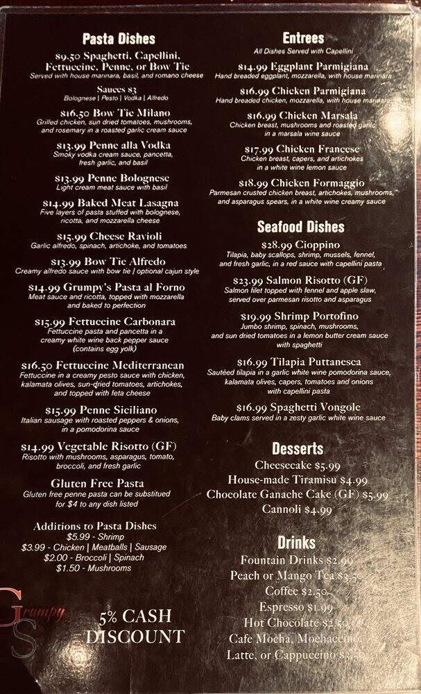 Grumpy Sicilian - Prescott Valley, AZ menu_pic
