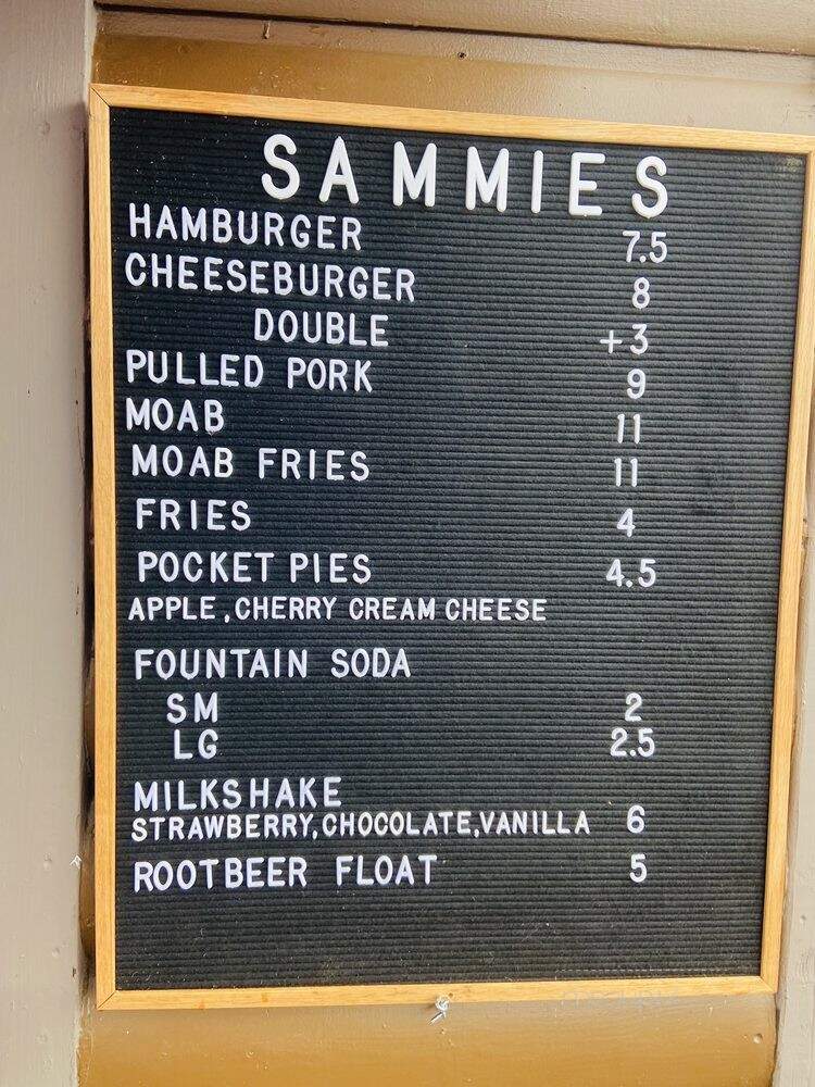 Sammies Burger Joint - Prescott, AZ menu_pic
