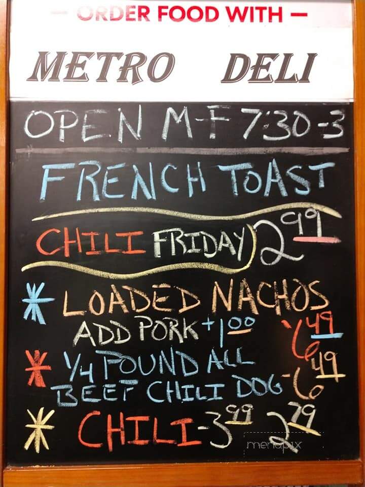 Metro Deli - Clearwater, FL menu_pic