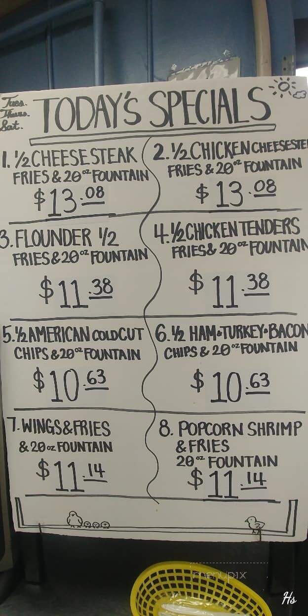 Captain Harvey's Submarines - Dundalk, MD menu_pic