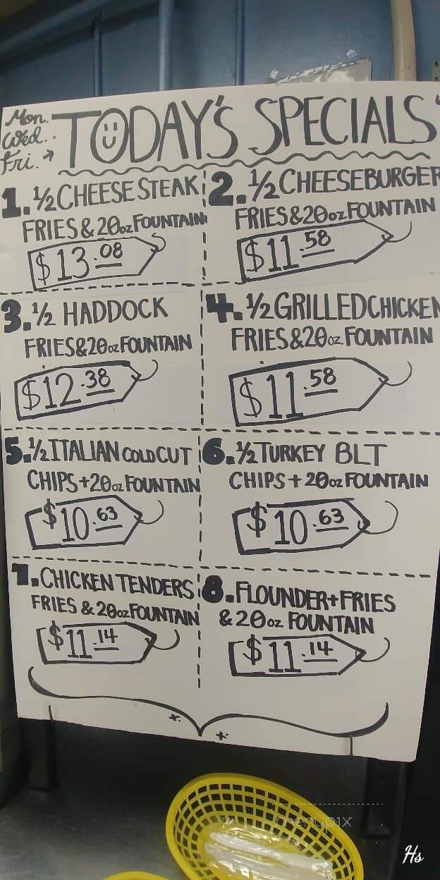 Captain Harvey's Submarines - Dundalk, MD menu_pic