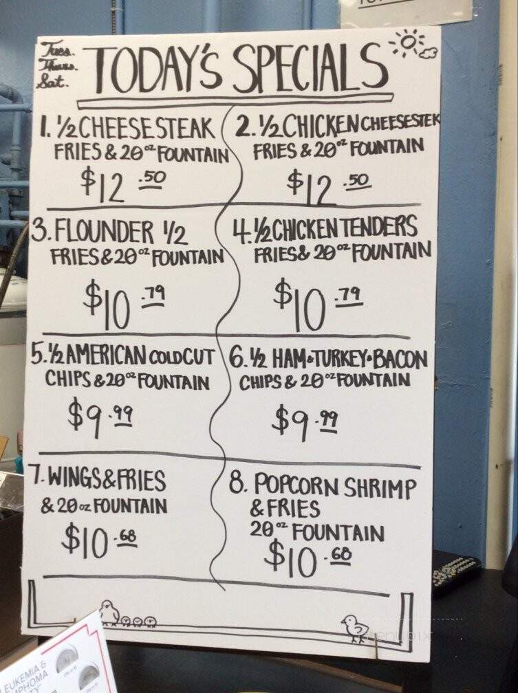 Captain Harvey's Submarines - Dundalk, MD menu_pic