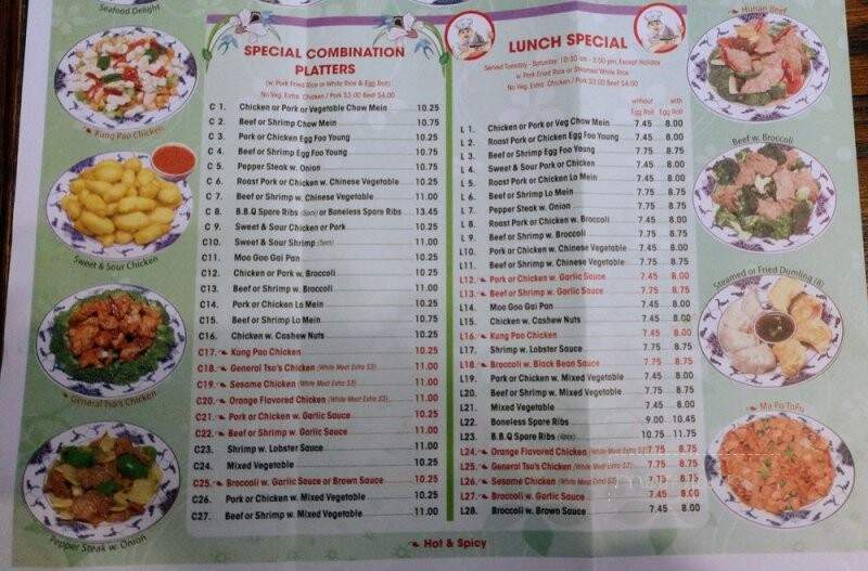 Chang Mao Chinese Restaurant - Milford, PA menu_pic
