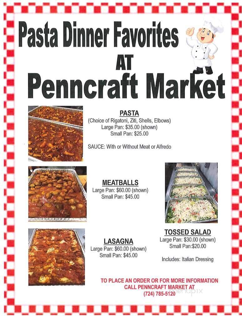 Penn Craft Foods - East Millsboro, PA menu_pic