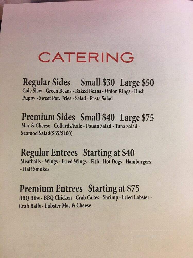 Legacy Carryout & Catering - Waldorf, MD