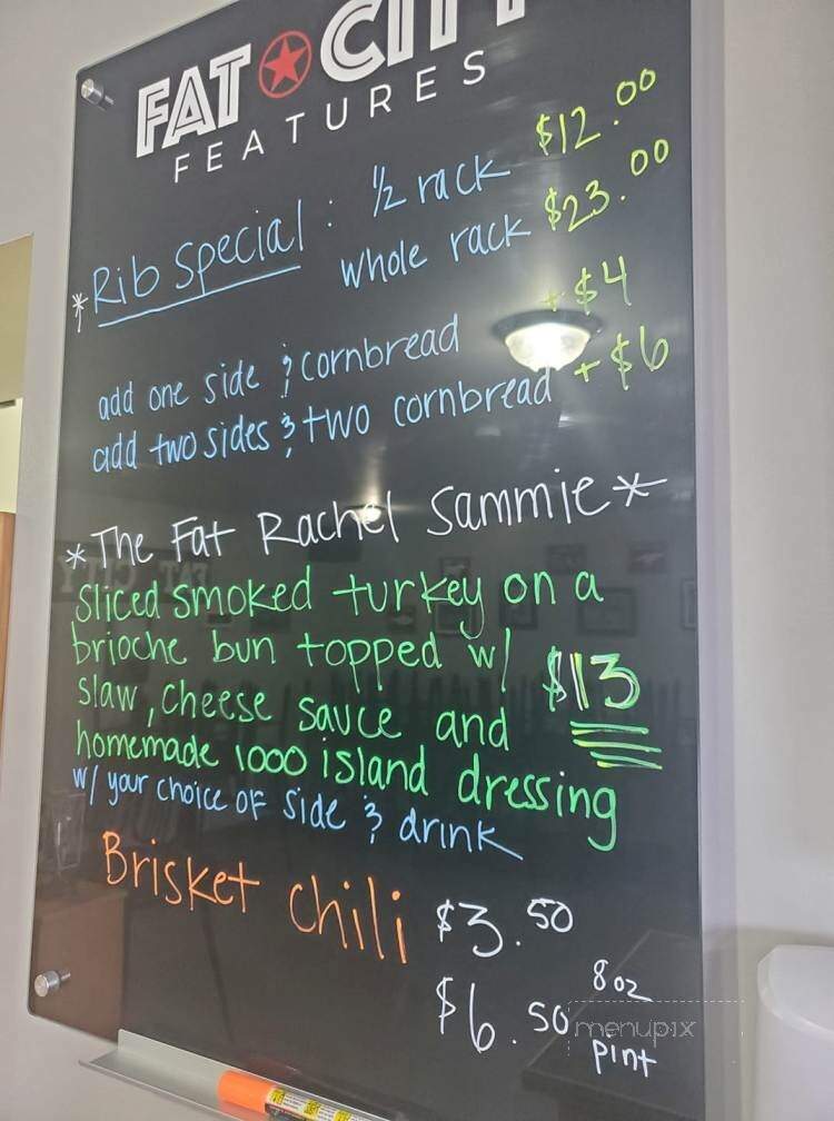 Fat City Barbecue - Horseheads, NY menu_pic