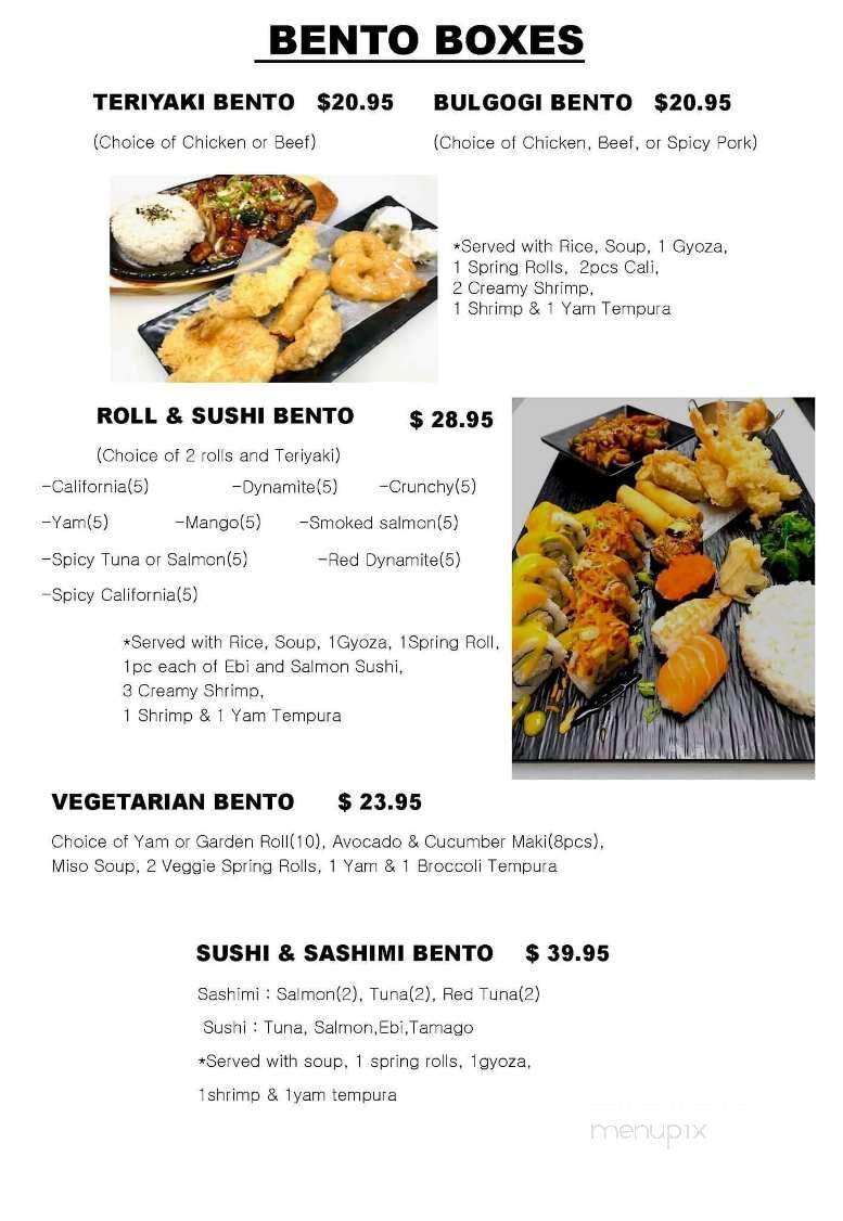 Damoa Sushi - Drumheller, AB menu_pic