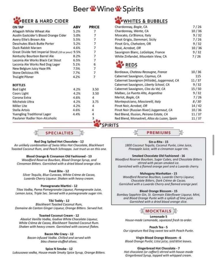 Red Dog Bar / Bistro - Piney Creek, NC