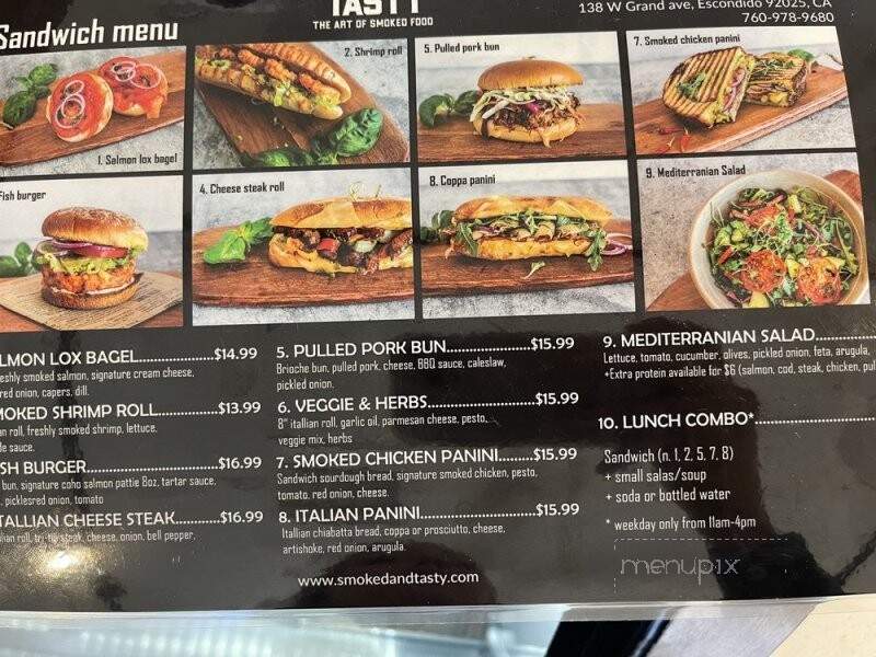 Smoked and Tasty - Escondido, CA menu_pic