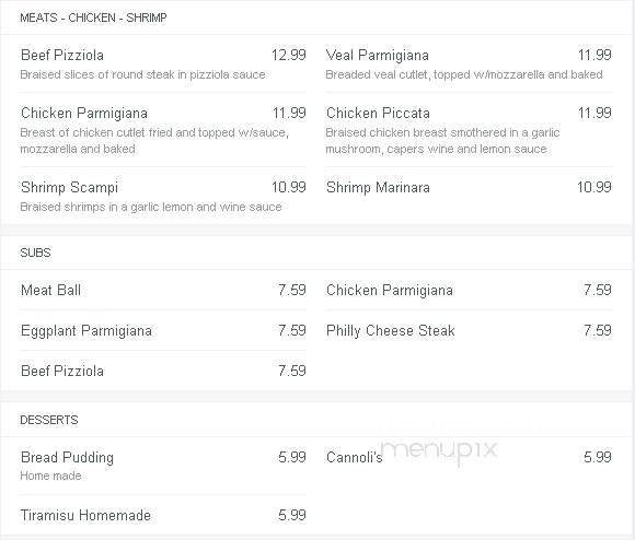 Johnny Z's Pizzeria - Mount Clemens, MI menu_pic