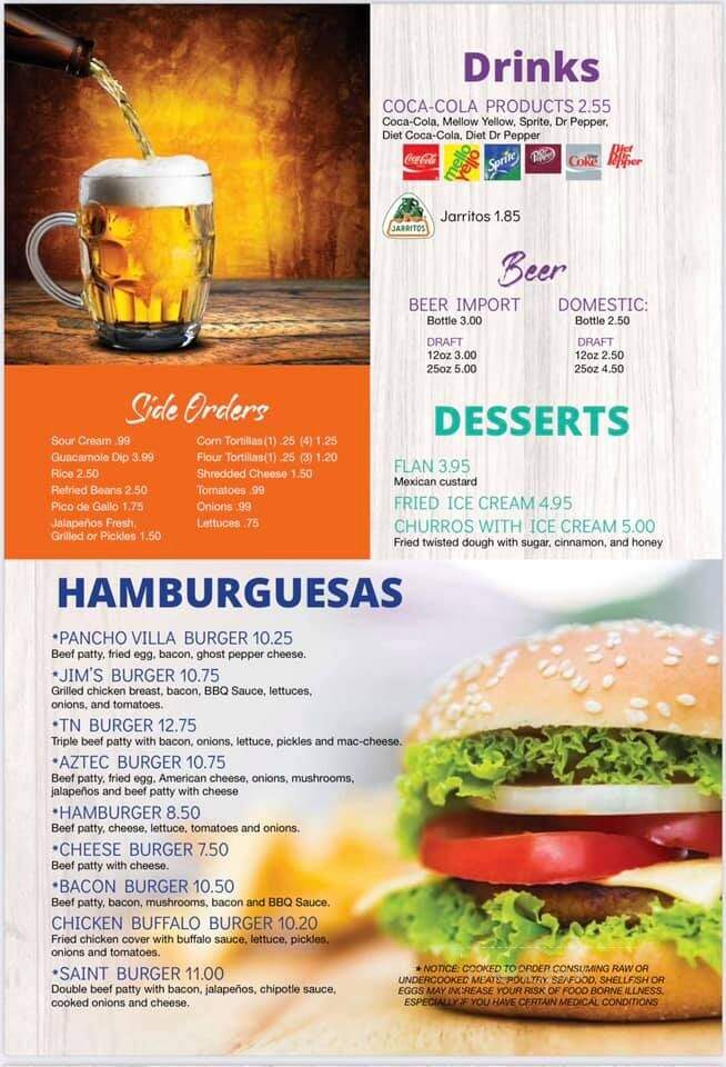 Referees Sports Bar and Grill - Dayton, TN menu_pic