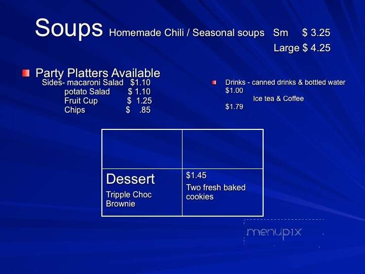 TradeWinds Cafe - Lynchburg, VA menu_pic