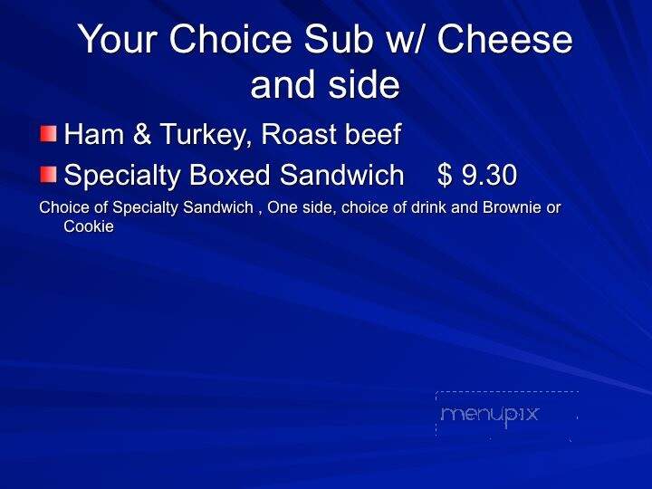 TradeWinds Cafe - Lynchburg, VA menu_pic