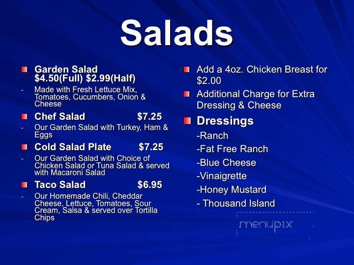 TradeWinds Cafe - Lynchburg, VA menu_pic
