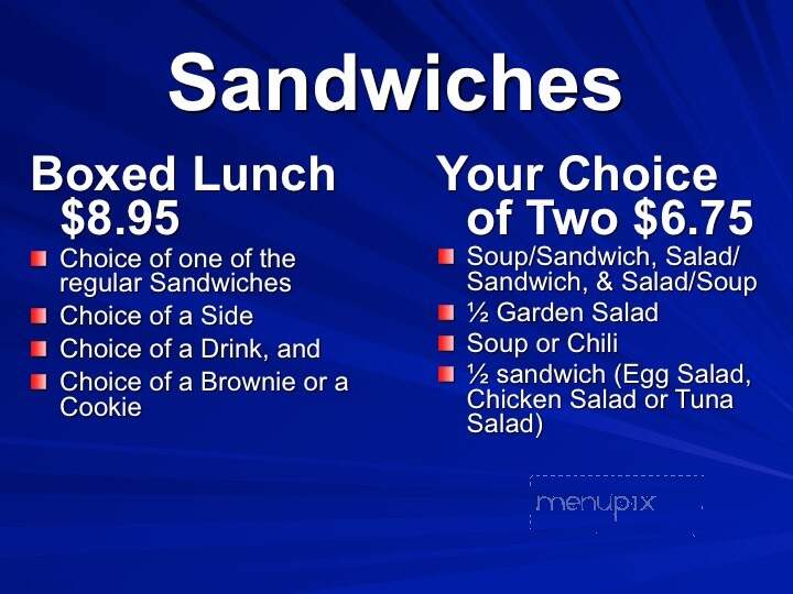 TradeWinds Cafe - Lynchburg, VA menu_pic