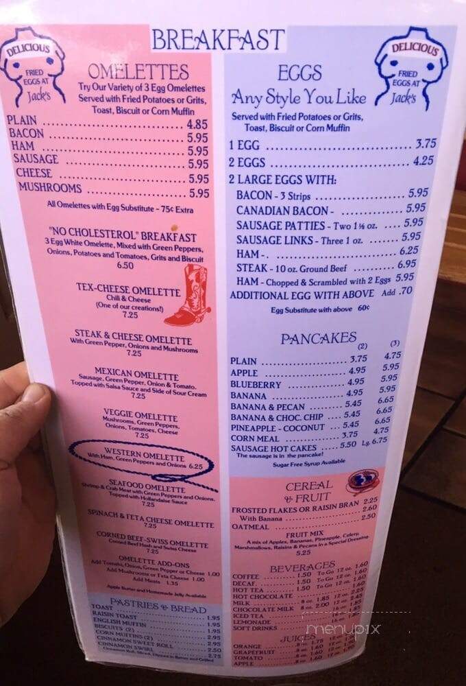 Skyway Jack's II - St Petersburg, FL menu_pic