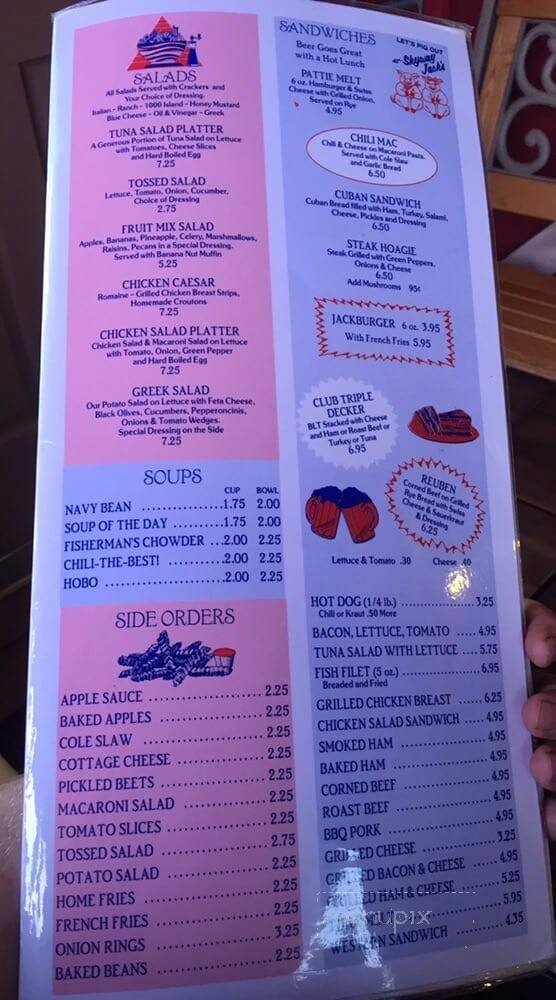 Skyway Jack's II - St Petersburg, FL menu_pic