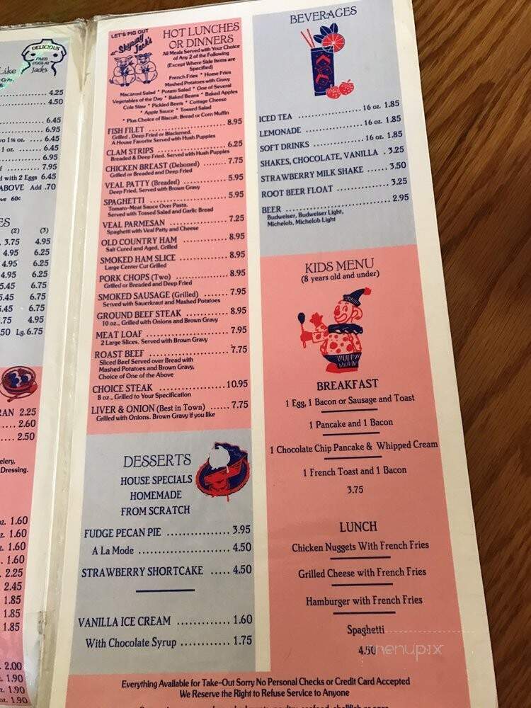 Skyway Jack's II - St Petersburg, FL menu_pic