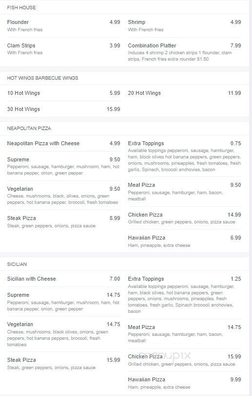 Aly's Family Italian Restaurant - Christiansburg, VA menu_pic
