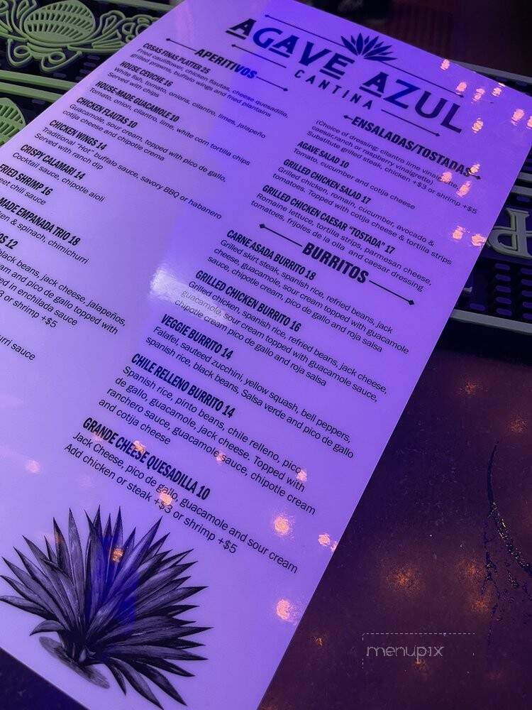 Agave Azul Cantina - Hermosa Beach, CA menu_pic
