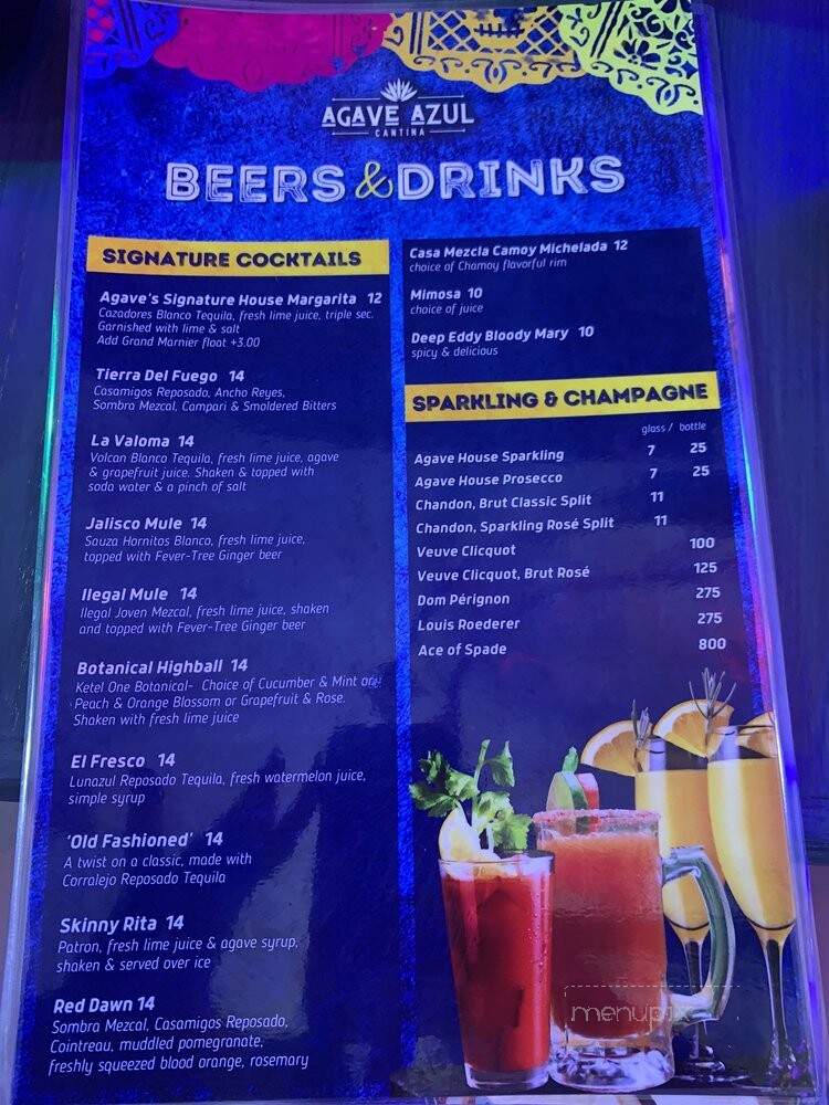 Agave Azul Cantina - Hermosa Beach, CA menu_pic