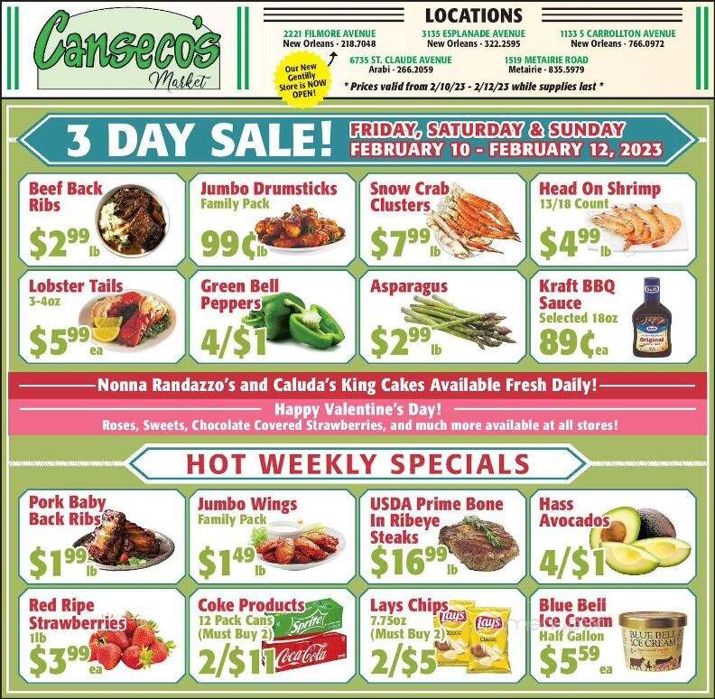 Canseco's Market - New Orleans, LA menu_pic