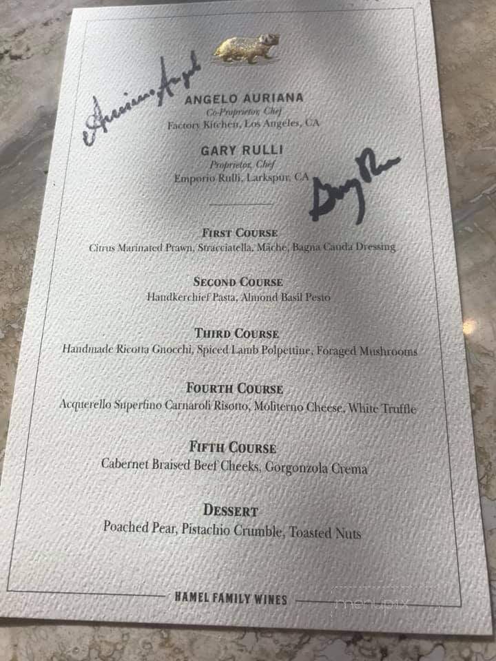 Emporio Rulli - Larkspur, CA menu_pic