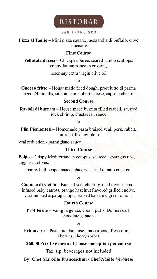 Emporio Rulli - Larkspur, CA menu_pic