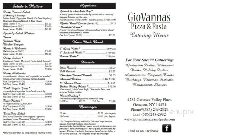 GioVanna's Pizza Pasta - Geneseo, NY