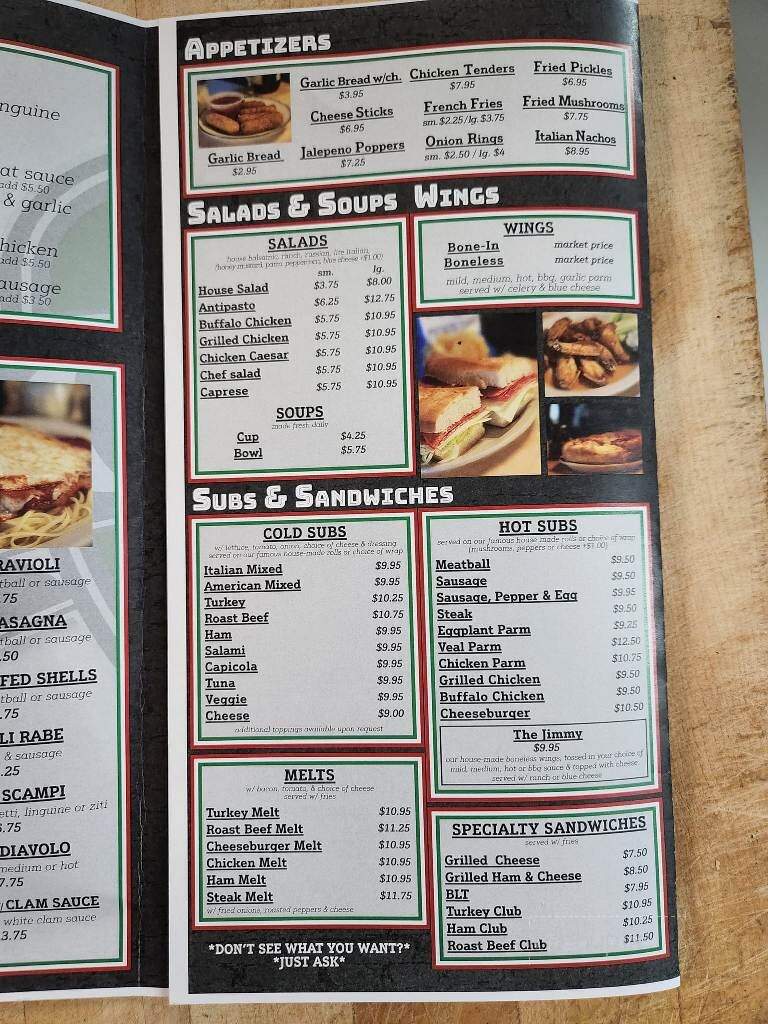Carm's Restaurant - Scotia, NY menu_pic