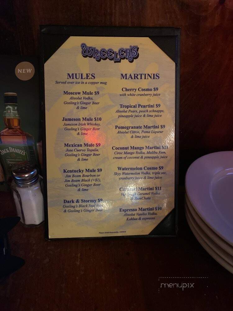 Wheeler's Restaurant - Brooklyn, NY menu_pic