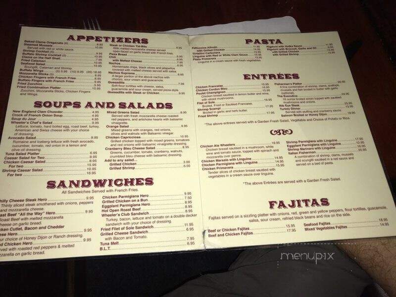 Wheeler's Restaurant - Brooklyn, NY menu_pic