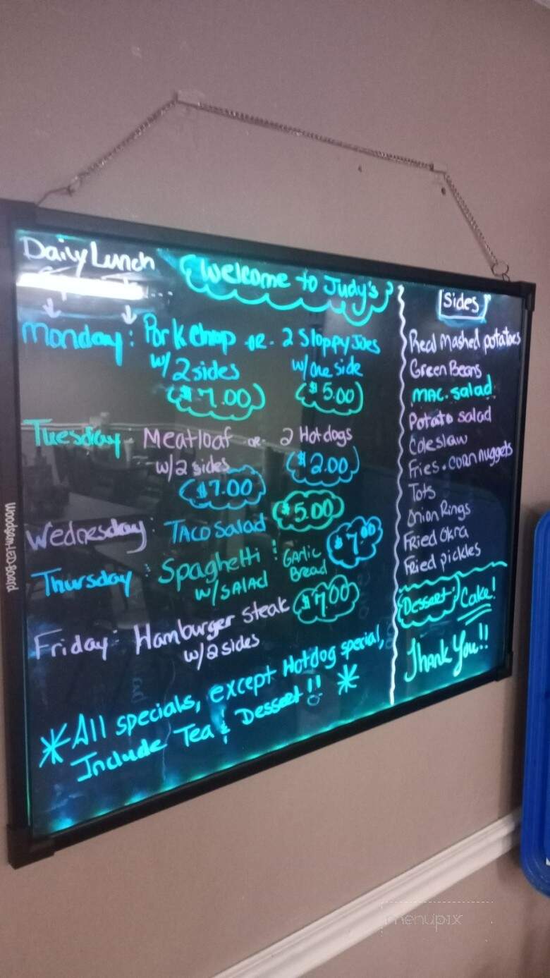 Judy's Cafe - Lenoir, NC menu_pic