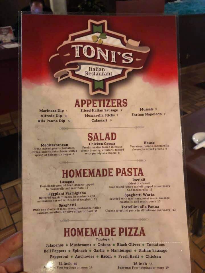 Toni's Italian Restaurant - Olathe, KS