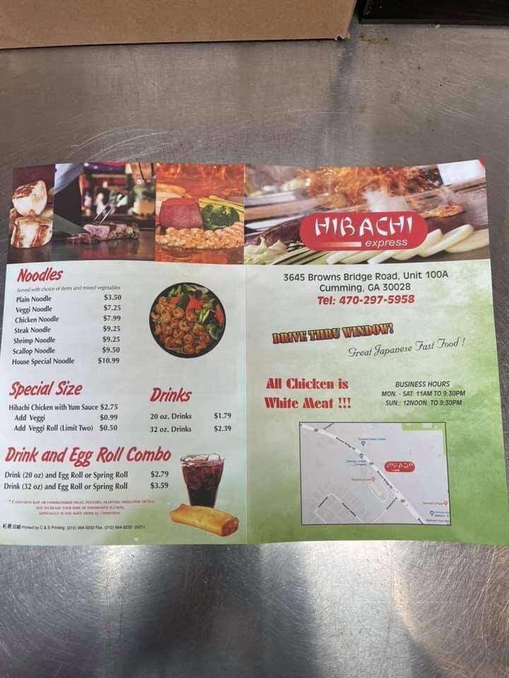 Habachi Express - Cumming, GA menu_pic