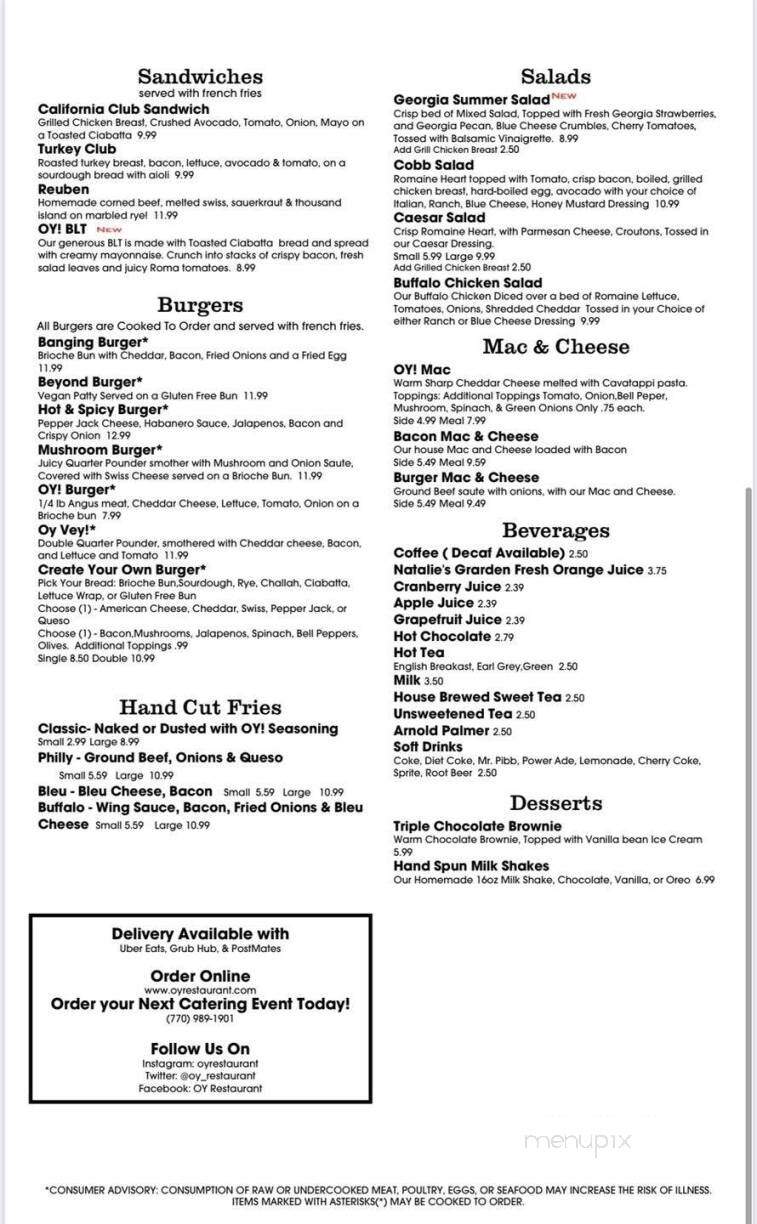 OY Buford - Buford, GA menu_pic