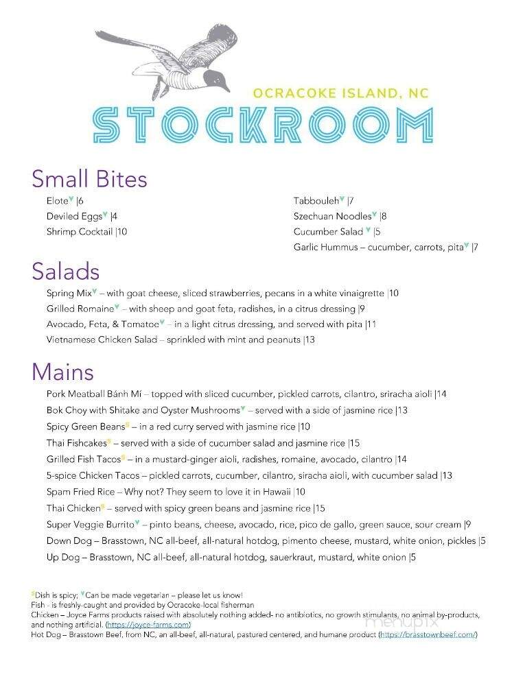 Stockroom Street Food - Ocracoke, NC