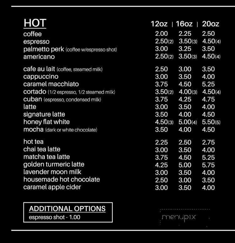 Tenth Street Coffee - Palmetto, FL menu_pic
