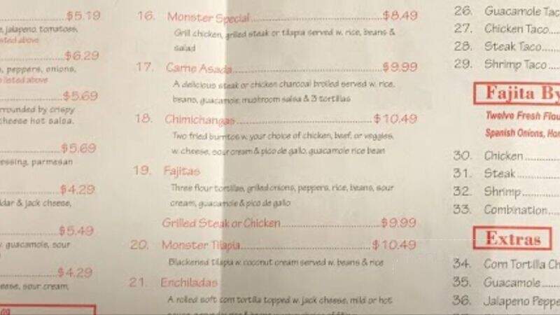 Burrito Monster - Valley Stream, NY menu_pic