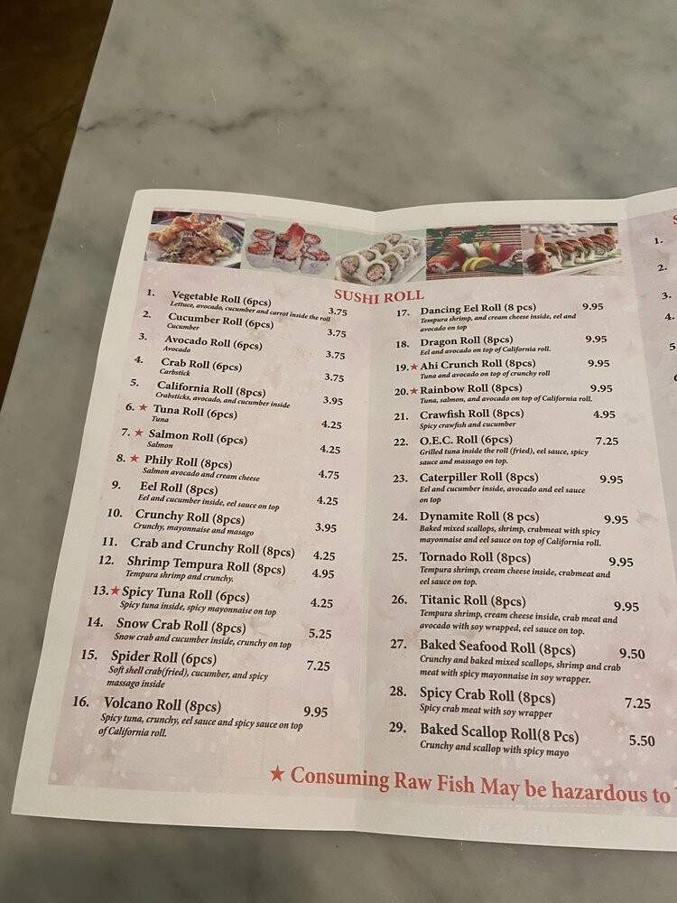 OEC Japanese Express - Ridgeland, MS menu_pic
