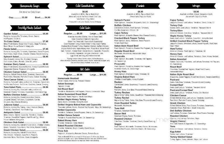Main Street Deli - Churchville, NY menu_pic