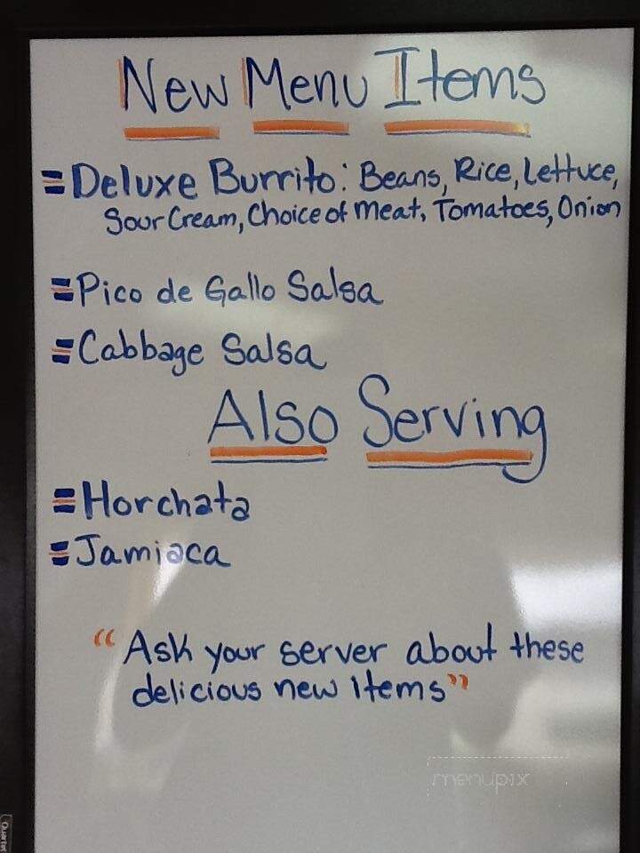 Cristina's - Crescent City, CA menu_pic