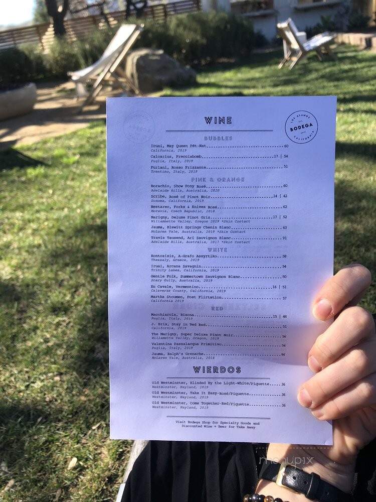 Bodega Los Alamos - Los Alamos, CA menu_pic