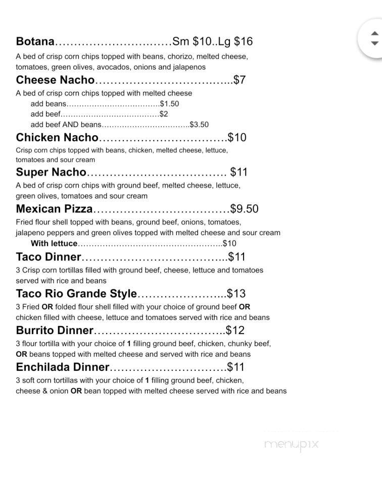 Mexicali and More - Howell, MI menu_pic