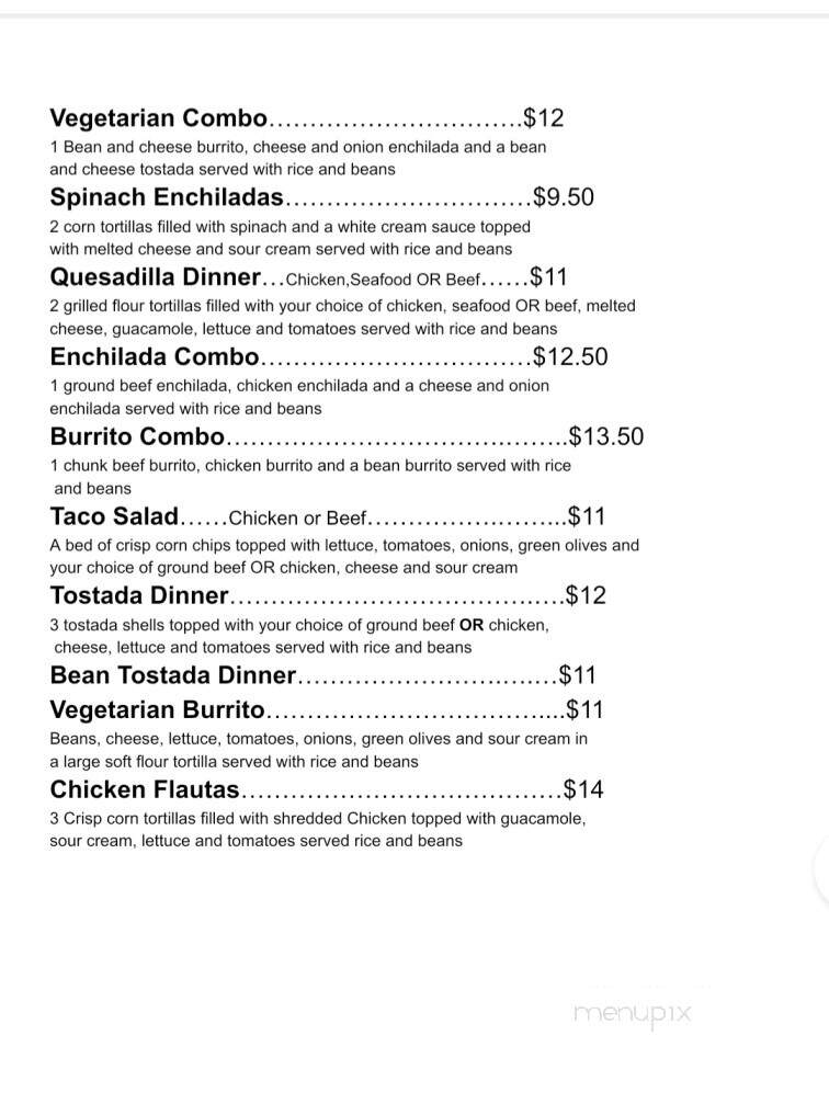 Mexicali and More - Howell, MI menu_pic