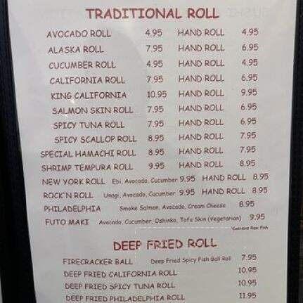 Happy Ramen and Sushi - Pinole, CA menu_pic