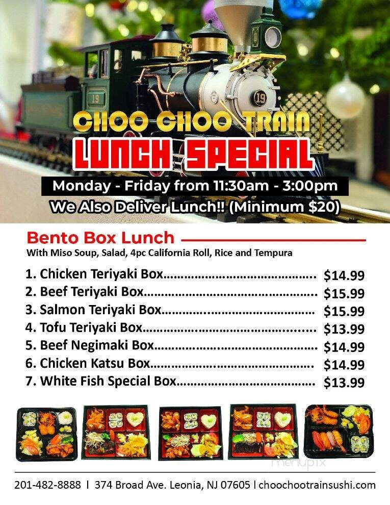 Choo Choo Train - Leonia, NJ menu_pic