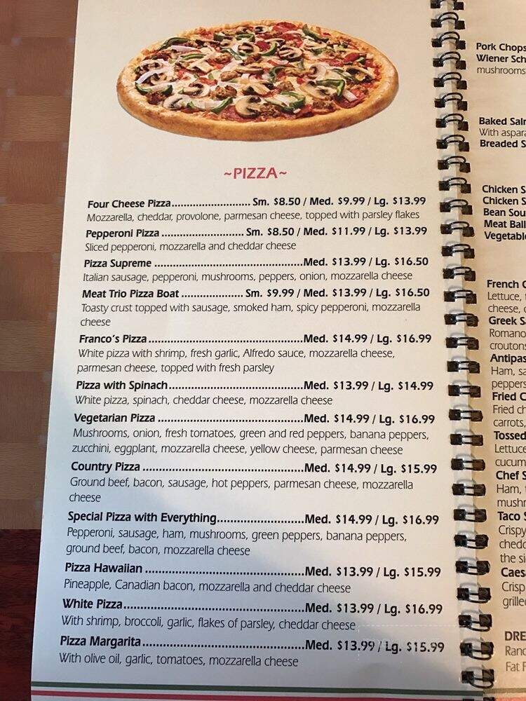 Dolce - Hagerstown, MD menu_pic