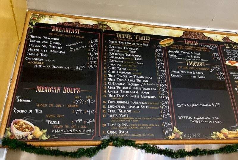 El Abajeno - Culver City, CA menu_pic