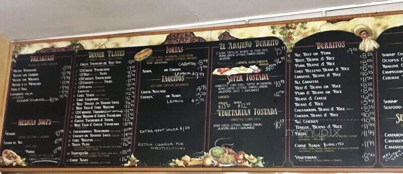 El Abajeno - Culver City, CA menu_pic
